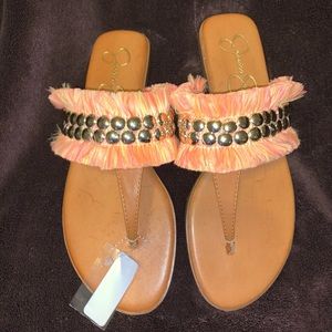 Womens Jessica Simpson split toe Sandle